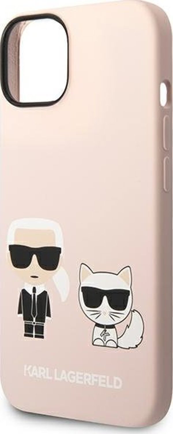 Καρλ Λάγκερφελντ KLHMP14MSSKCI Θήκη iPhone 14 Plus 6,7" σκληρή ανοιχτό ροζ Σιλικόνη Karl & Choupette Magsafe NoSize