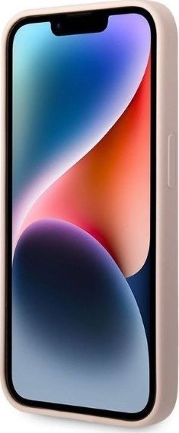 Σκληρή θήκη Karl Lagerfeld Etui Karl Lagerfeld KLHMP14LSNIKBCP Apple iPhone 14 Pro ροζ/ροζ Σιλικόνη NFT Ikonik Magsafe