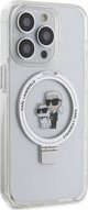 Θήκη Karl Lagerfeld Karl Lagerfeld KLHMP13XHMRSKCH iPhone 13 Pro Max 6.7" λευκό/white σκληρή θήκη με βάση δαχτυλιδιού Karl&Choupettte MagSafe