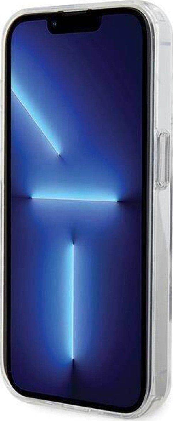 Θήκη Karl Lagerfeld Karl Lagerfeld KLHMP13XHMRSKCH iPhone 13 Pro Max 6.7" λευκό/white σκληρή θήκη με βάση δαχτυλιδιού Karl&Choupettte MagSafe