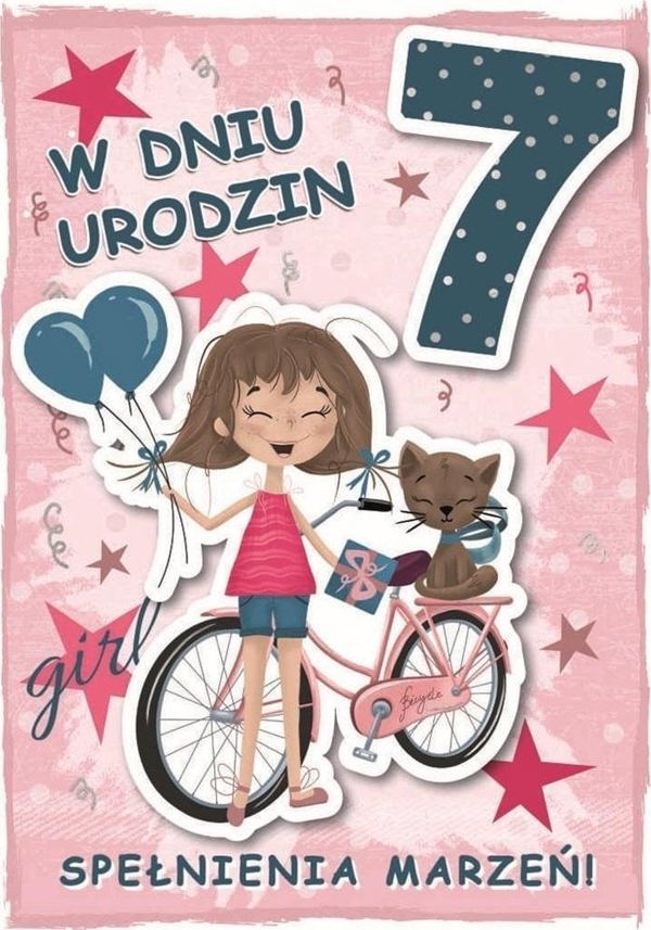 Karnet urodziny 7