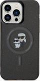 Θήκη Karl Lagerfeld Karl Lagerfeld KLHMP15XHGKCNOK iPhone 15 Pro Max 6.7" μαύρο/black σκληρή θήκη Karl&Choupette Glitter MagSafe