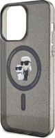 Θήκη Karl Lagerfeld Karl Lagerfeld KLHMP15XHGKCNOK iPhone 15 Pro Max 6.7" μαύρο/black σκληρή θήκη Karl&Choupette Glitter MagSafe