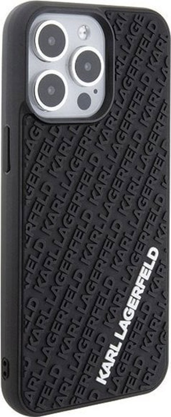 Σκληρή θήκη Karl Lagerfeld Karl Lagerfeld KLHCP15X3DMKRLK iPhone 15 Pro Max 6.7" μαύρο 3D Rubber Multi Logo