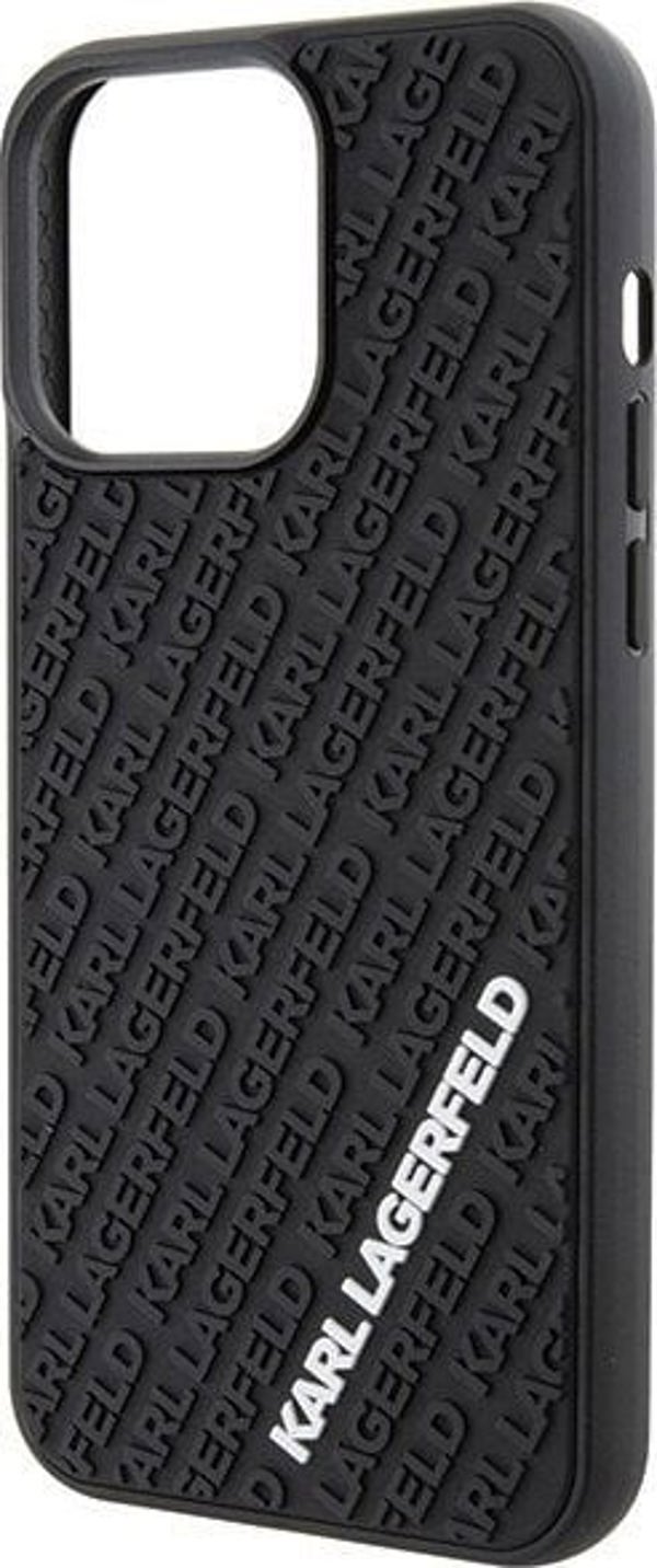 Σκληρή θήκη Karl Lagerfeld Karl Lagerfeld KLHCP15X3DMKRLK iPhone 15 Pro Max 6.7" μαύρο 3D Rubber Multi Logo