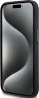 Κάλυμμα σιλικόνης Karl Lagerfeld KLHCP15MSMHCNPK iPhone 15 Plus 6.7" μαύρο με μεταλλική καρφίτσα Choupette