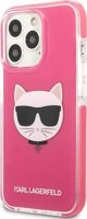 Σκληρή θήκη Karl Lagerfeld KLHCP13XTPECPI iPhone 13 Pro Max 6,7" φούξια Choupette Head NoSize