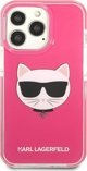 Σκληρή θήκη Karl Lagerfeld KLHCP13XTPECPI iPhone 13 Pro Max 6,7" φούξια Choupette Head NoSize