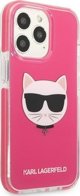 Σκληρή θήκη Karl Lagerfeld KLHCP13XTPECPI iPhone 13 Pro Max 6,7" φούξια Choupette Head NoSize