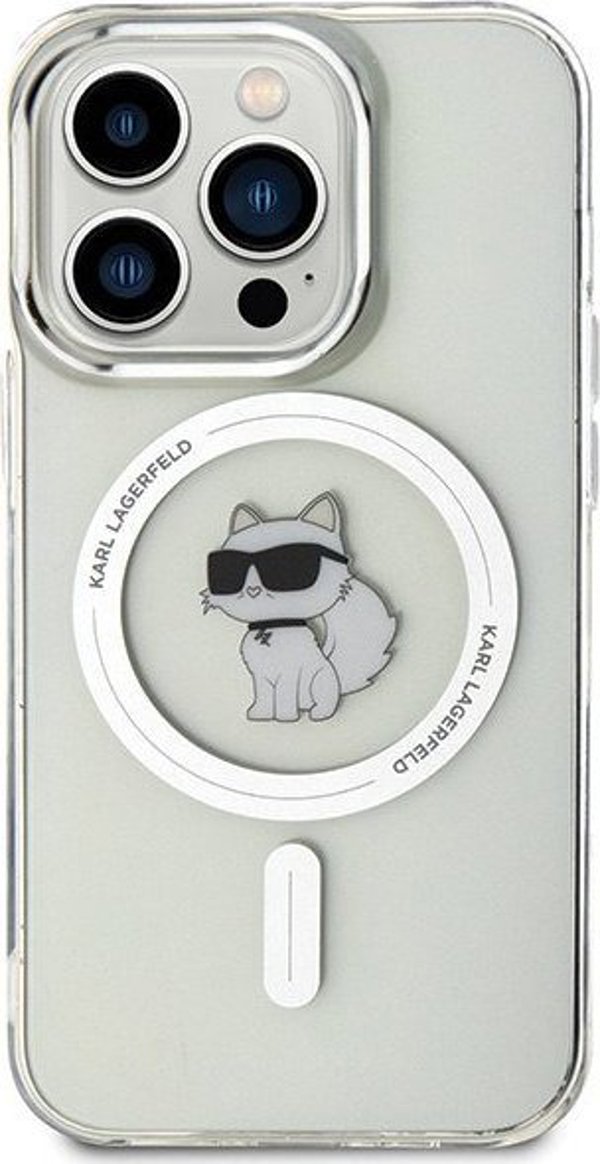 Διαφανής σκληρή θήκη Karl Lagerfeld KLHMP15LHFCCNOT iPhone 15 Pro 6.1" IML Choupette MagSafe