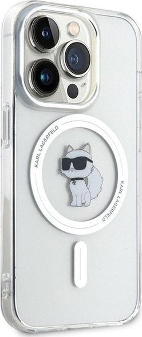 Διαφανής σκληρή θήκη Karl Lagerfeld KLHMP15LHFCCNOT iPhone 15 Pro 6.1" IML Choupette MagSafe