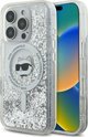 Σκληρή θήκη Karl Lagerfeld KLHMP16XLGCHSGH iPhone 16 Pro Max 6.9" διαφανής Liquid Glitter Choupette Head Magsafe