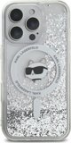 Σκληρή θήκη Karl Lagerfeld KLHMP16XLGCHSGH iPhone 16 Pro Max 6.9" διαφανής Liquid Glitter Choupette Head Magsafe