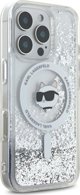 Σκληρή θήκη Karl Lagerfeld KLHMP16XLGCHSGH iPhone 16 Pro Max 6.9" διαφανής Liquid Glitter Choupette Head Magsafe