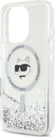 Σκληρή θήκη Karl Lagerfeld KLHMP16XLGCHSGH iPhone 16 Pro Max 6.9" διαφανής Liquid Glitter Choupette Head Magsafe