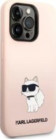 Karl Lagerfeld Karl Lagerfeld KLHCP14LSNCHBCP iPhone 14 Pro 6,1" σκληρή θήκη ροζ σιλικόνης Choupette NoSize