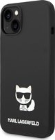 Σκληρή θήκη Karl Lagerfeld KLHCP14SSLCTBK Apple iPhone 14 μαύρη σιλικόνη Choupette Body