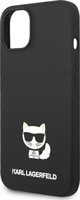 Σκληρή θήκη Karl Lagerfeld KLHCP14SSLCTBK Apple iPhone 14 μαύρη σιλικόνη Choupette Body