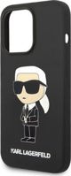 Karl Lagerfeld Θήκη Karl Lagerfeld KLHCP14XSNIKBCK Apple iPhone 14 Pro Max σκληρή θήκη μαύρη Σιλικόνη Ikonik