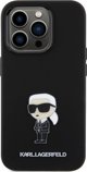 Κάλυμμα Karl Lagerfeld KLHCP15LSMHKNPK iPhone 15 Pro 6.1" μαύρο Σιλικόνη Ikonik Metal Pin