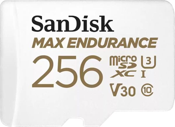 SanDisk Max Endurance MicroSDXC 256GB Κάρτα Μνήμης Class 10, UHS-I, V30 για Κάμερες Ασφαλείας & Αυτοκινήτου - 100MB/s