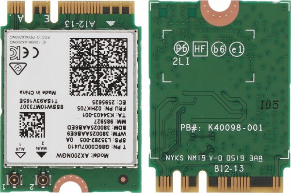 Κάρτα δικτύου Intel NIC WI-FI 6 AX200 2230 2x2