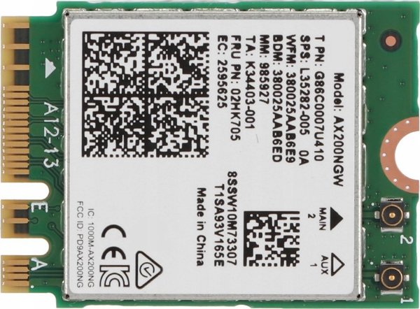Κάρτα δικτύου Intel NIC WI-FI 6 AX200 2230 2x2