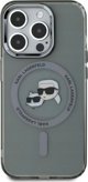 Θήκη Karl Lagerfeld Karl Lagerfeld KLHMP15XHLSKCK iPhone 15 Pro Max 6.7" μαύρο/μαύρο σκληρή θήκη IML Metal Karl&Choupette Head MagSafe