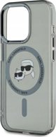 Θήκη Karl Lagerfeld Karl Lagerfeld KLHMP15XHLSKCK iPhone 15 Pro Max 6.7" μαύρο/μαύρο σκληρή θήκη IML Metal Karl&Choupette Head MagSafe
