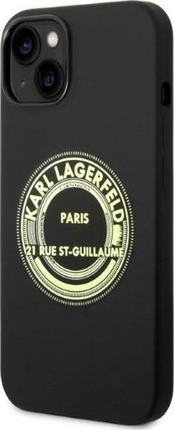 Karl Lagerfeld Karl Lagerfeld KLHCP14MSRSGRCK iPhone 14 Plus 6,7" hardcase czarny/black Silicone RSG NoSize