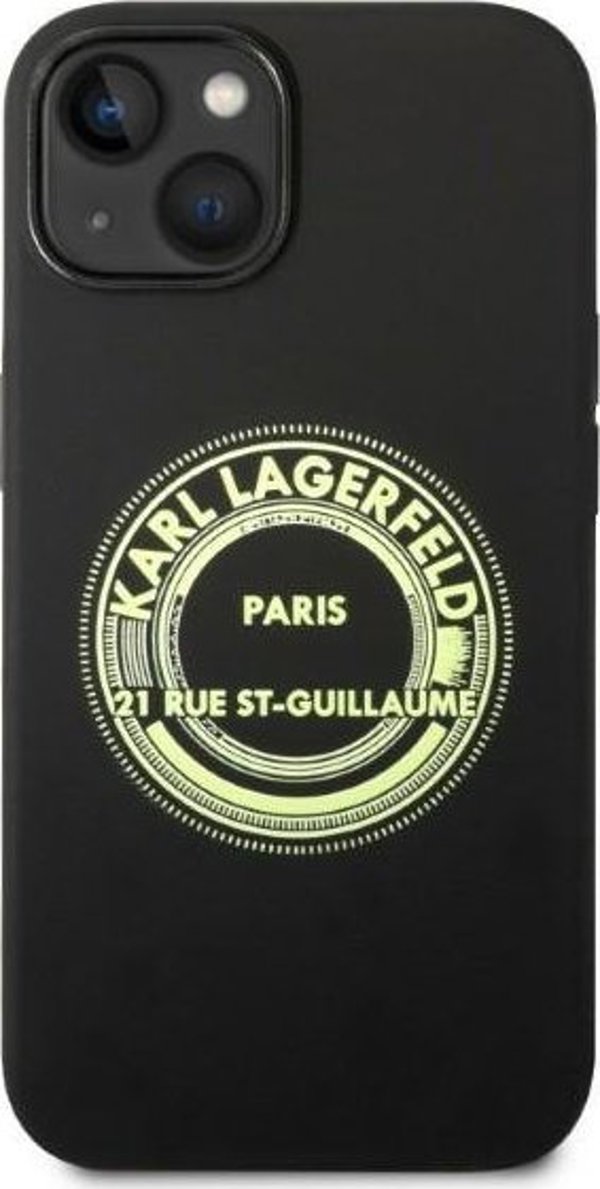 Karl Lagerfeld Karl Lagerfeld KLHCP14MSRSGRCK iPhone 14 Plus 6,7" hardcase czarny/black Silicone RSG NoSize