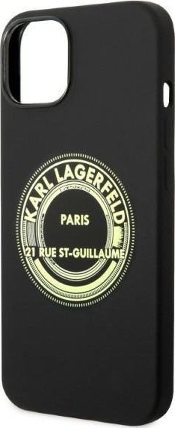 Karl Lagerfeld Karl Lagerfeld KLHCP14MSRSGRCK iPhone 14 Plus 6,7" hardcase czarny/black Silicone RSG NoSize