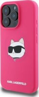 Karl Lagerfeld Karl Lagerfeld KLHMP16XSCHPPLF iPhone 16 Pro Max 6.9" fuksja/fuschia hardcase Silicone Choupette Head Print MagSafe