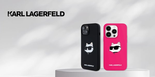 Karl Lagerfeld Karl Lagerfeld KLHMP16XSCHPPLF iPhone 16 Pro Max 6.9" fuksja/fuschia hardcase Silicone Choupette Head Print MagSafe
