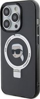 Karl Lagerfeld Karl Lagerfeld KLHMP15LHMRSKHK iPhone 15 Pro 6.1" μαύρη σκληρή θήκη Ring Stand Karl Head MagSafe
