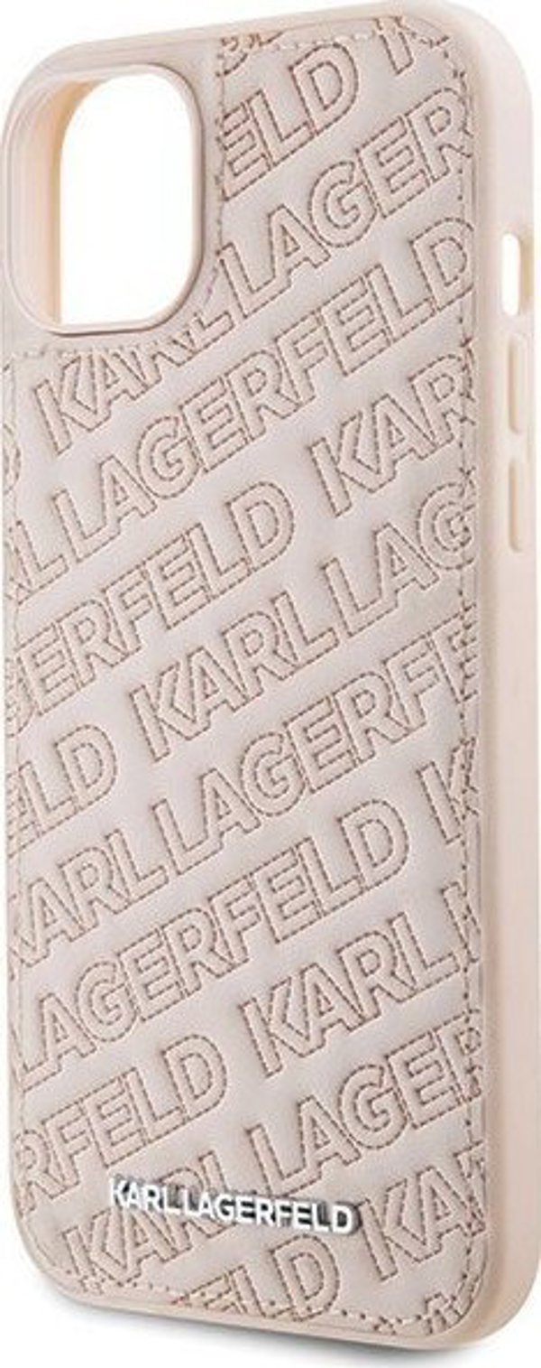 Karl Lagerfeld Karl Lagerfeld KLHCP15SPQKPMP iPhone 15 6.1" ροζ hardcase Quilted K Pattern