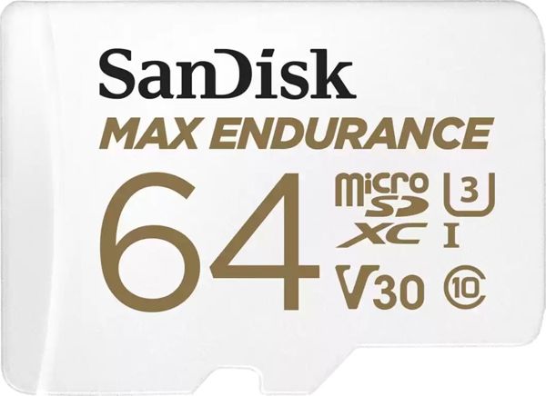 SanDisk Max Endurance MicroSDXC 64GB Κάρτα Μνήμης Class 10 UHS-I/U3 V30 για Dash Cam & Ασφάλεια