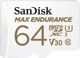 SanDisk Max Endurance MicroSDXC 64GB Κάρτα Μνήμης Class 10 UHS-I/U3 V30 για Dash Cam & Ασφάλεια