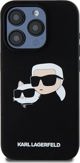 Karl Lagerfeld Karl Lagerfeld KLHMP15LSKCHPPLK iPhone 15 Pro 6.1" μαύρη σκληρή θήκη σιλικόνης Karl & Choupette MagSafe