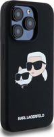 Karl Lagerfeld Karl Lagerfeld KLHMP15LSKCHPPLK iPhone 15 Pro 6.1" μαύρη σκληρή θήκη σιλικόνης Karl & Choupette MagSafe