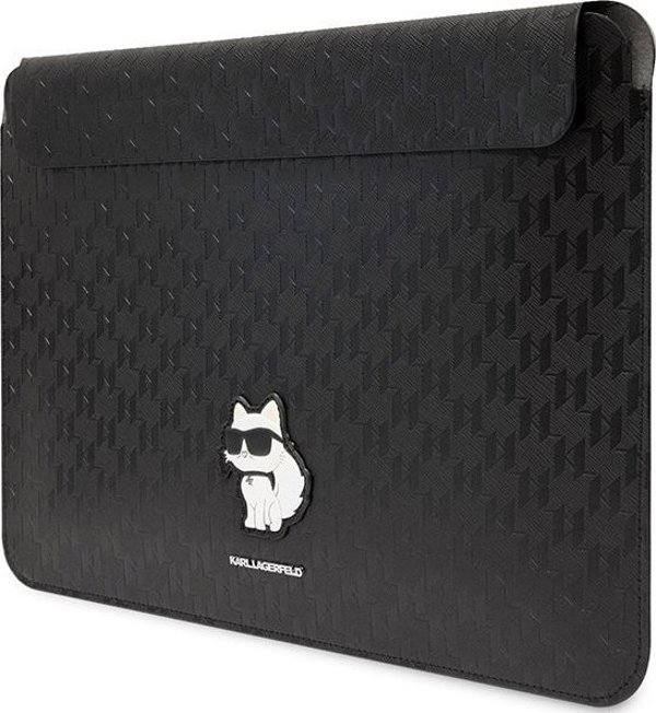 Θήκη Karl Lagerfeld Karl Lagerfeld Sleeve KLCS16SAKHPCK 16" μαύρο/black Saffiano Monogram Choupette