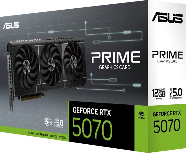 Karta graficzna Asus Prime GeForce RTX 5070 12GB GDDR7 DLSS4 (PRIME-RTX5070-12G)