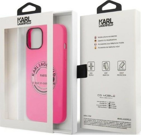Karl Lagerfeld Karl Lagerfeld KLHCP14MSRSGRCF iPhone 14 Plus 6,7" θήκη σκληρή ροζ/ροζ Σιλικόνη RSG NoSize