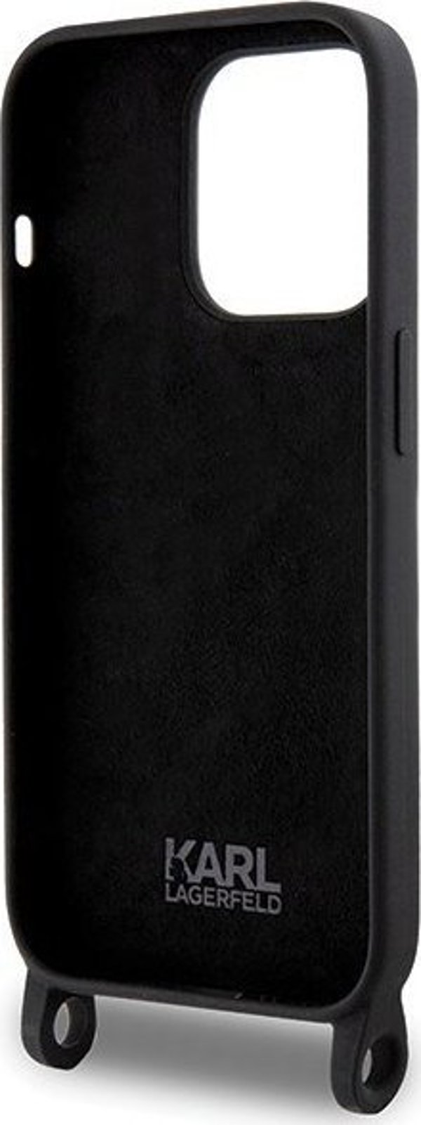 Σκληρή θήκη Karl Lagerfeld Karl Lagerfeld KLHCP15XSCBSKNK iPhone 15 Pro Max 6.7" μαύρη Crossbody Silicone Ikonik