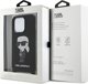 Σκληρή θήκη Karl Lagerfeld Karl Lagerfeld KLHCP15XSCBSKNK iPhone 15 Pro Max 6.7" μαύρη Crossbody Silicone Ikonik