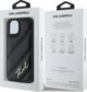 Σκληρή θήκη Karl Lagerfeld Karl Lagerfeld KLHCP13MPQDSMGK iPhone 13 6.1" μαύρη Diagonal Quilted Script