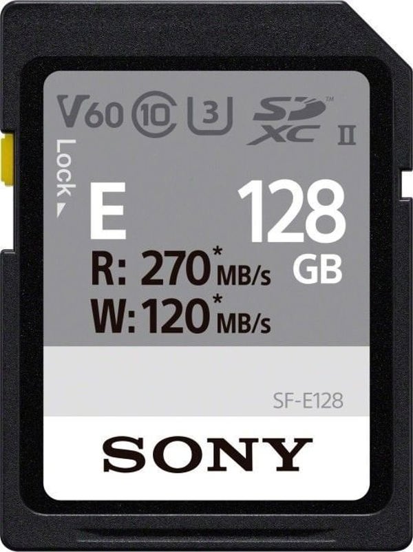 Κάρτα Sony SF-E SDXC 128 GB Class 10 UHS-II/U3 V60 (SFE128A)