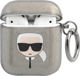 Θήκη προστασίας KLA2UKHGK Glitter Karl`s Head για AirPods 1/2 γκρι