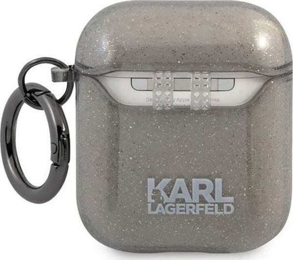 Θήκη προστασίας KLA2UKHGK Glitter Karl`s Head για AirPods 1/2 γκρι