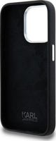 Σκληρή θήκη Karl Lagerfeld Karl Lagerfeld KLHCP15LSCMSMVK iPhone 15 Pro 6.1" μαύρη σιλικόνη με μεταλλικό λογότυπο Script